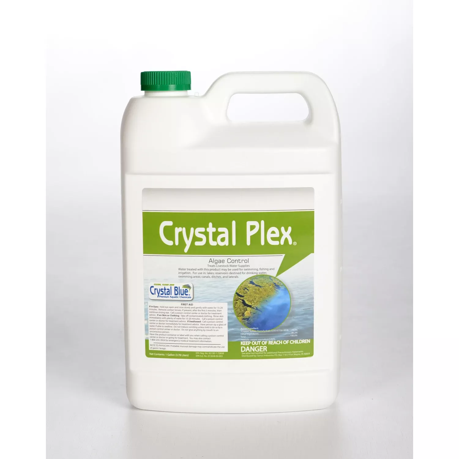 1 Gallon Liquid Algae Control For Ponds - 1 Acre Coverage