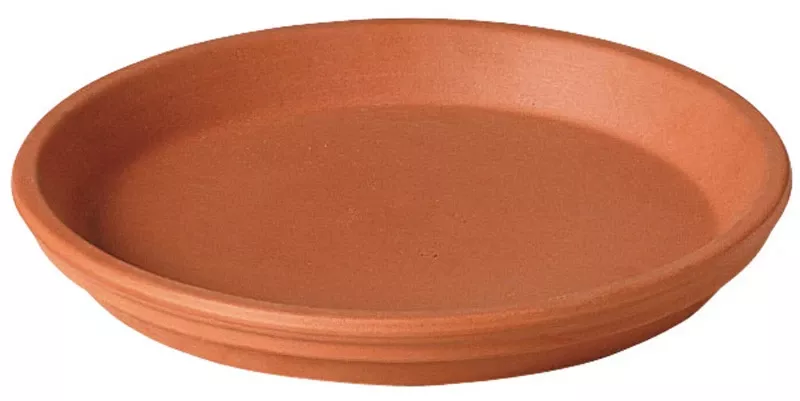 1 In. H X 6.75 In. D Clay Round Traditional Plant Saucer Terracotta