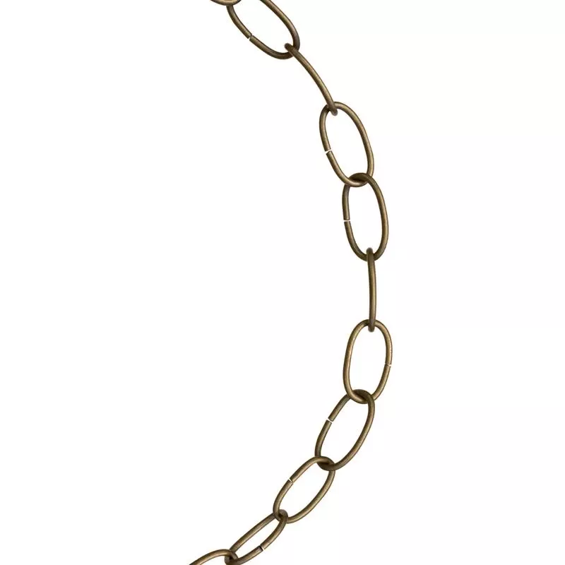 #10 Antique Brass Decorative Chain 0.175 In Diameter 122 In Length
