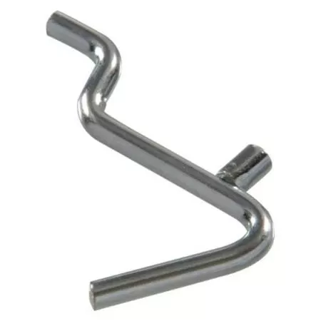 .148 X 1-1/2 Inch Angled Hook, Zinc Plated Hillman Hook And Eye 853041