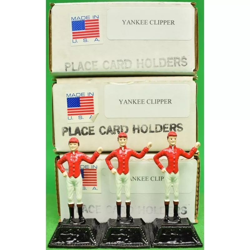“21” Club Jockey Place Card Holders (New w/ Box!) (SOLD)