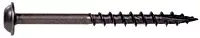 #8 X 1" Black Round Washer-head Wood Screws, Model 42167, 100 Count