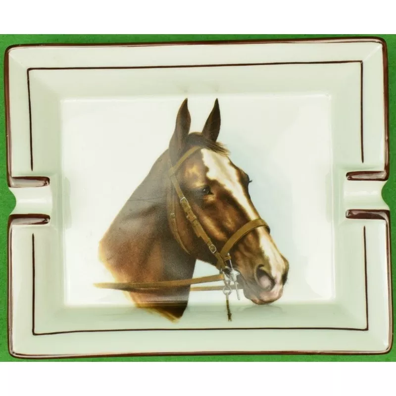 “Abercrombie & Fitch French Porcelain Horse Head Ashtray” (SOLD)