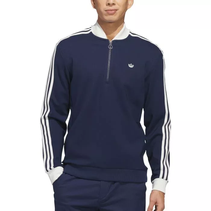 adidas Originals 3-Stripes 1/4 Zip Golf Sweatshirt