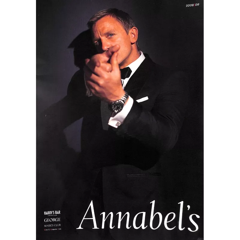 “Annabel’s/ Harry’s Bar London Private Club 2008/09 Magazine” GLASBEY, Joanne [editor]
