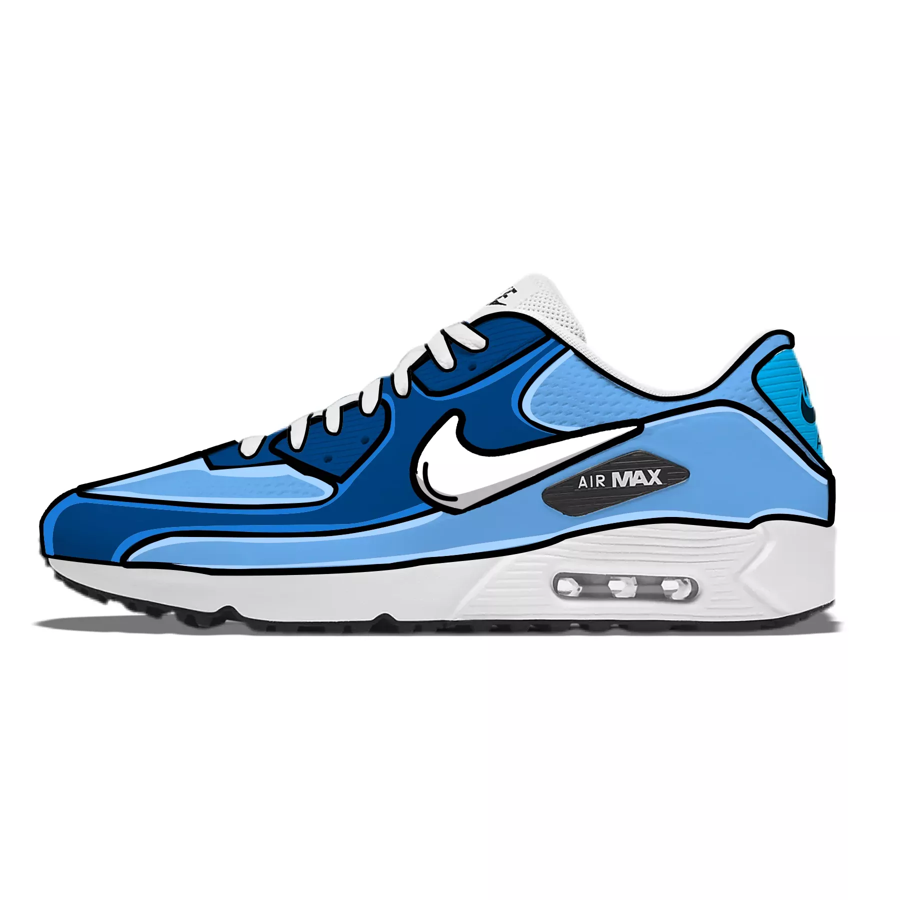 "Arctic Toon Cartoon" Nike Air Max 90 G Golf Shoes