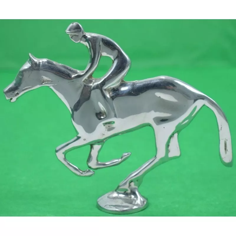 “Art Deco Chrome c1930s Jockey On Racehorse” (SOLD)
