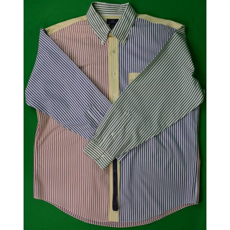 “Brooks Brothers 346 Multi Fun Stripe Broadcloth BD Shirt” Sz XL (New w/ BB Tag) (SOLD)