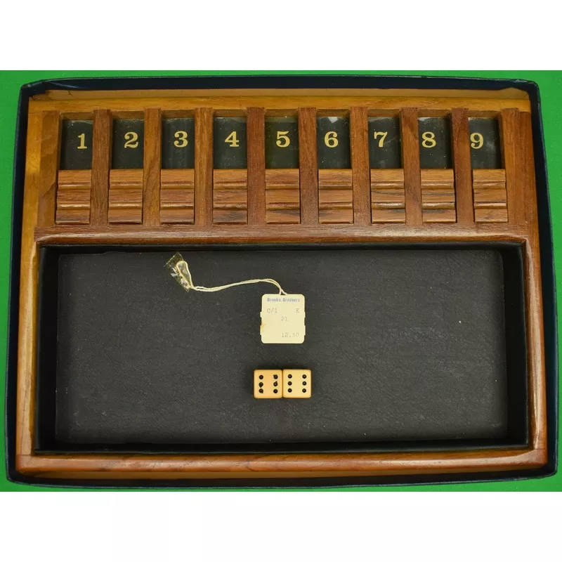 “Brooks Brothers Shut-The-Box Board Game” (NWT) (SOLD)