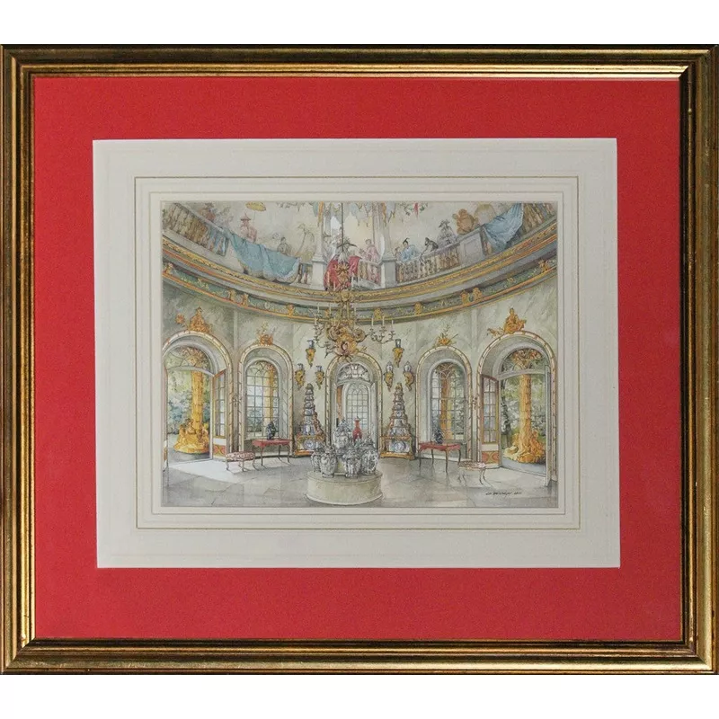 “Chinese Pavilion, Salon, Potsdam” (SOLD)
