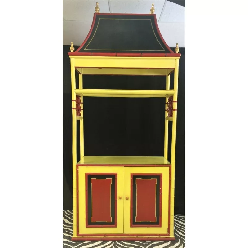 “Chinoiserie Pagoda Cabinet” (SOLD)