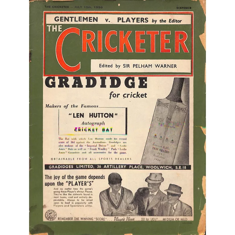 ‘The Cricketer – July 15th, 1939’
