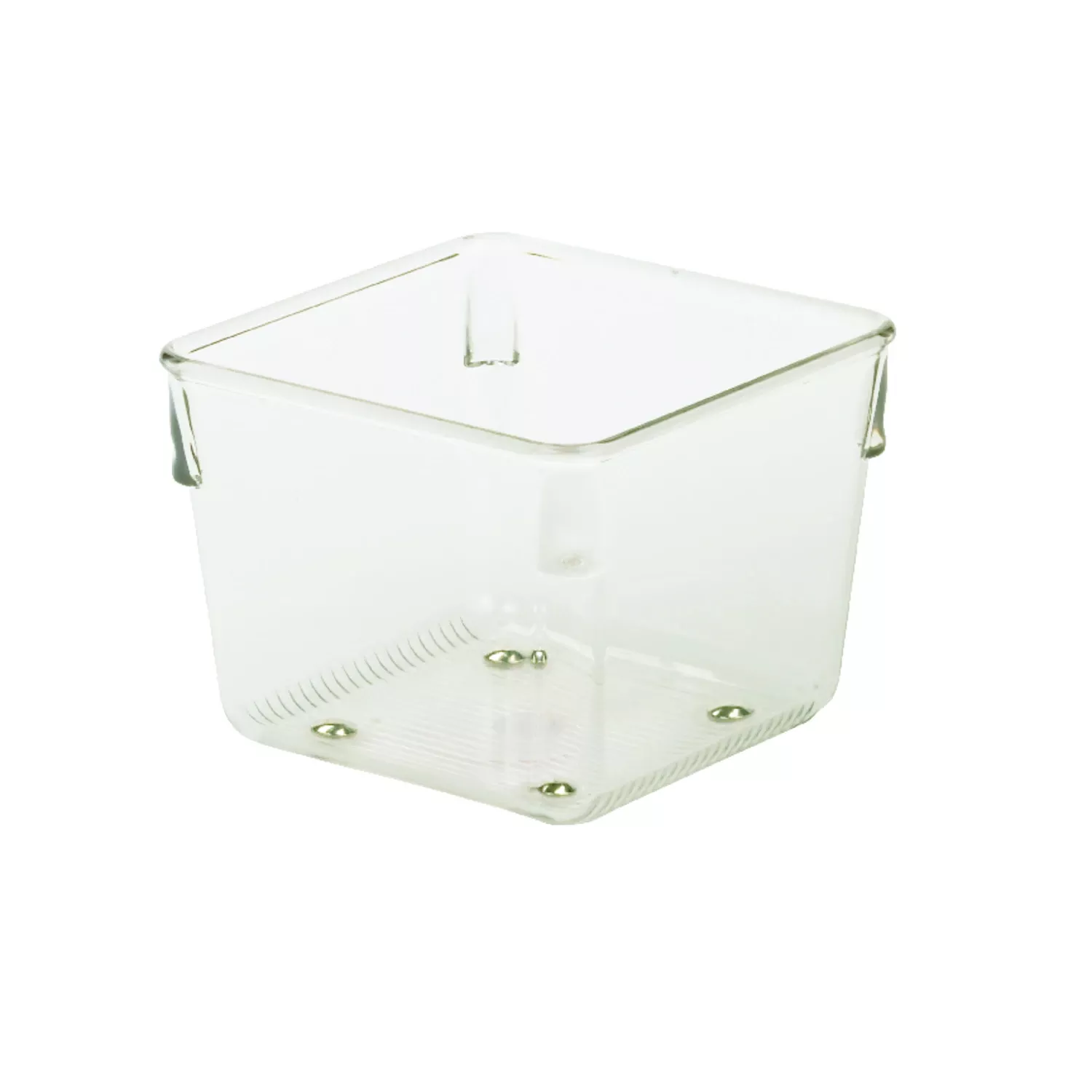 Linus Clear Plastic Drawer Organizer 3 In. H X 4 In. W X 4 In. D
