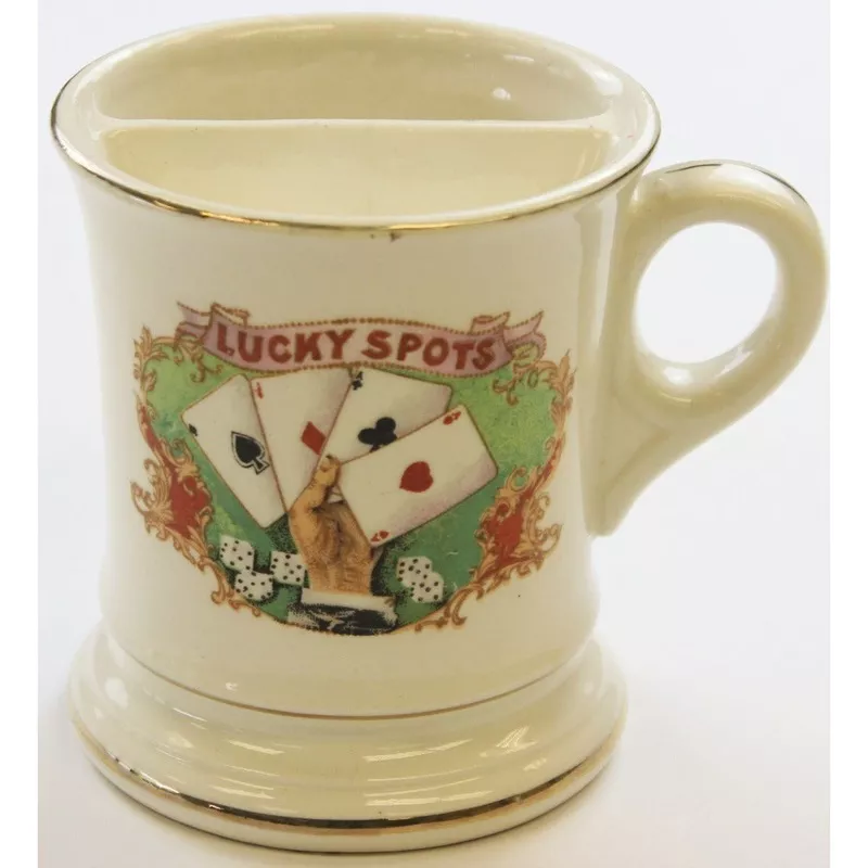‘Lucky Spots c1890s Shaving Mug’