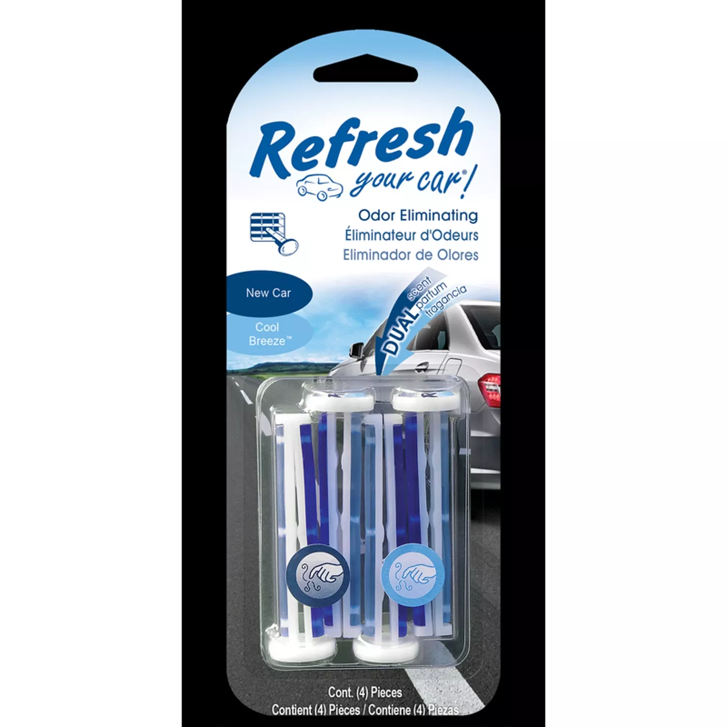 ! New Car /cool Breeze Scent Car Vent Clip 0.7 Oz Solid