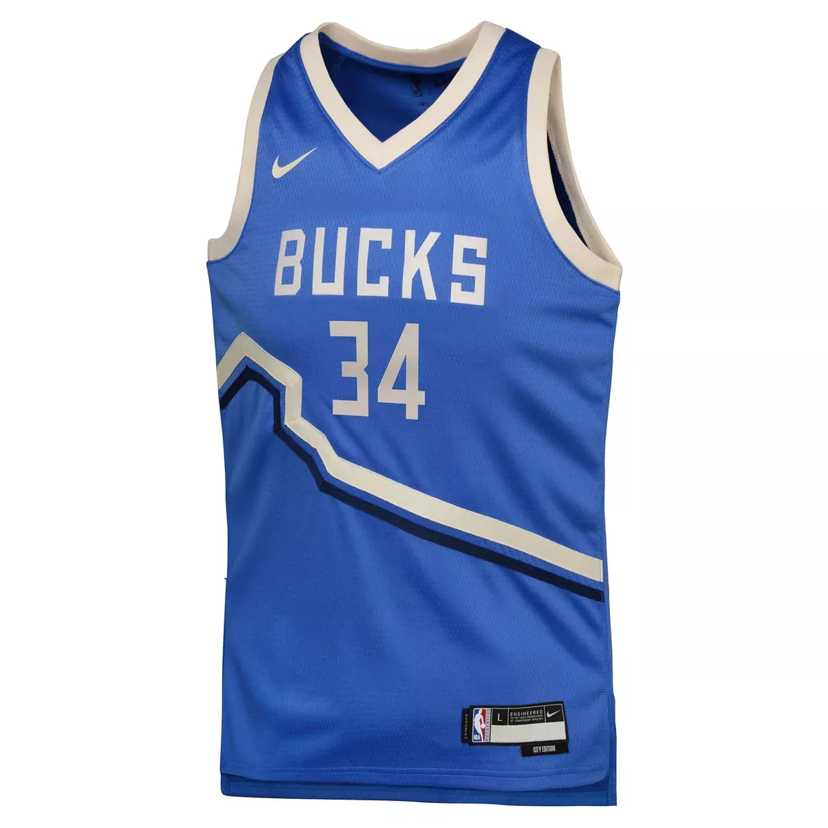 NikeJunior's NBA Milwaukee Bucks Giannis Antetokounmpo 2024/25 City Edition Swingman Jersey