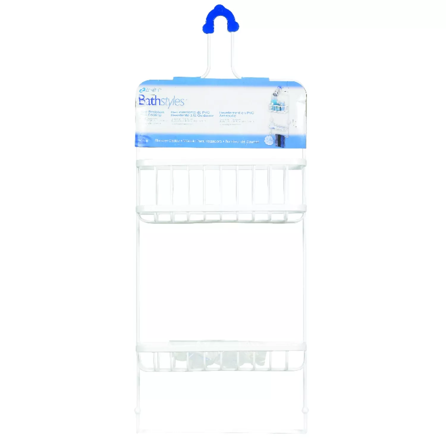 Over-the-shower Caddy, White, Large