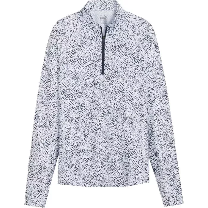 PUMA Womens YouV Microdot 1/4 Zip Golf Pullover - ON SALE