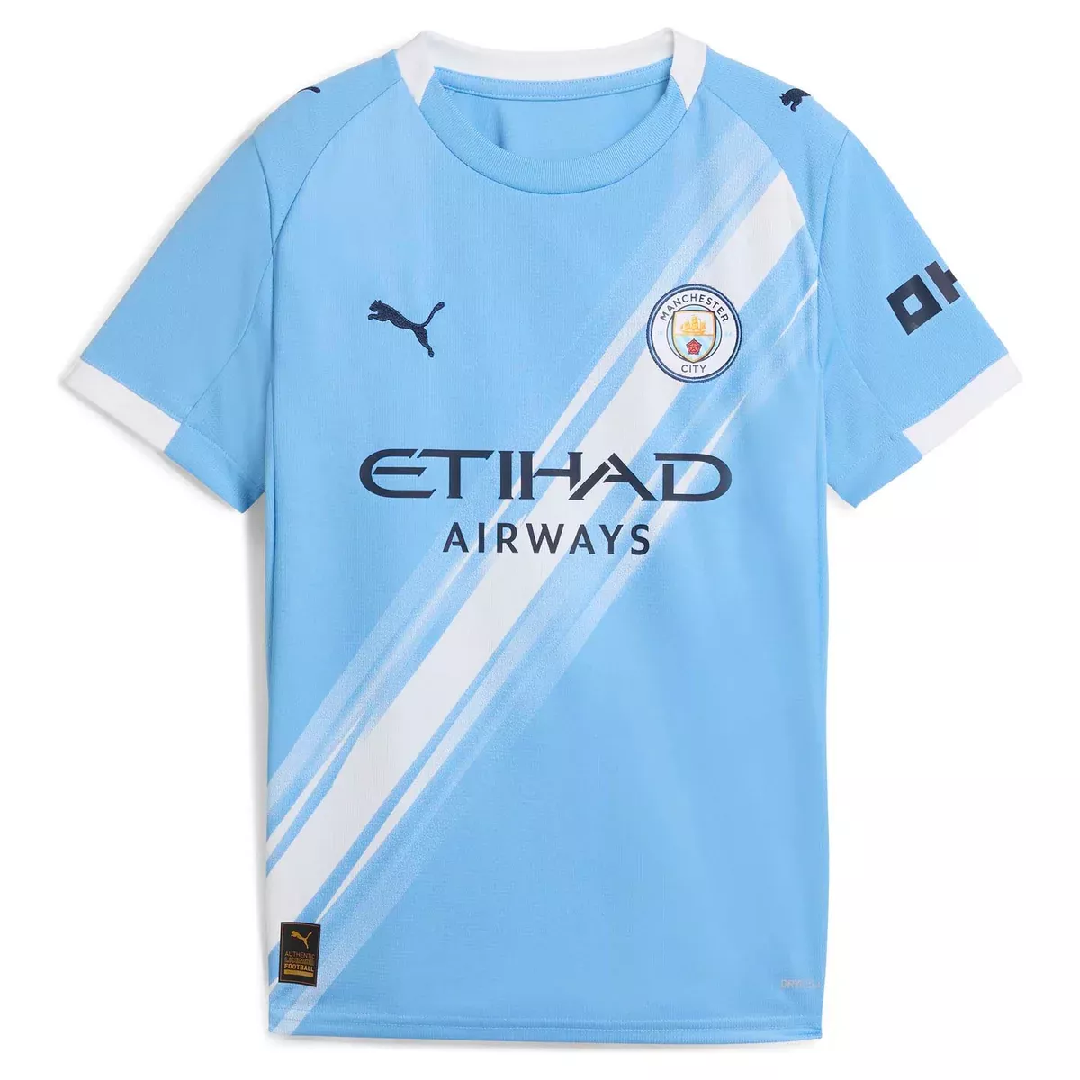 PumaJunior's Manchester City FC 2025/26 Home Replica Soccer Jersey