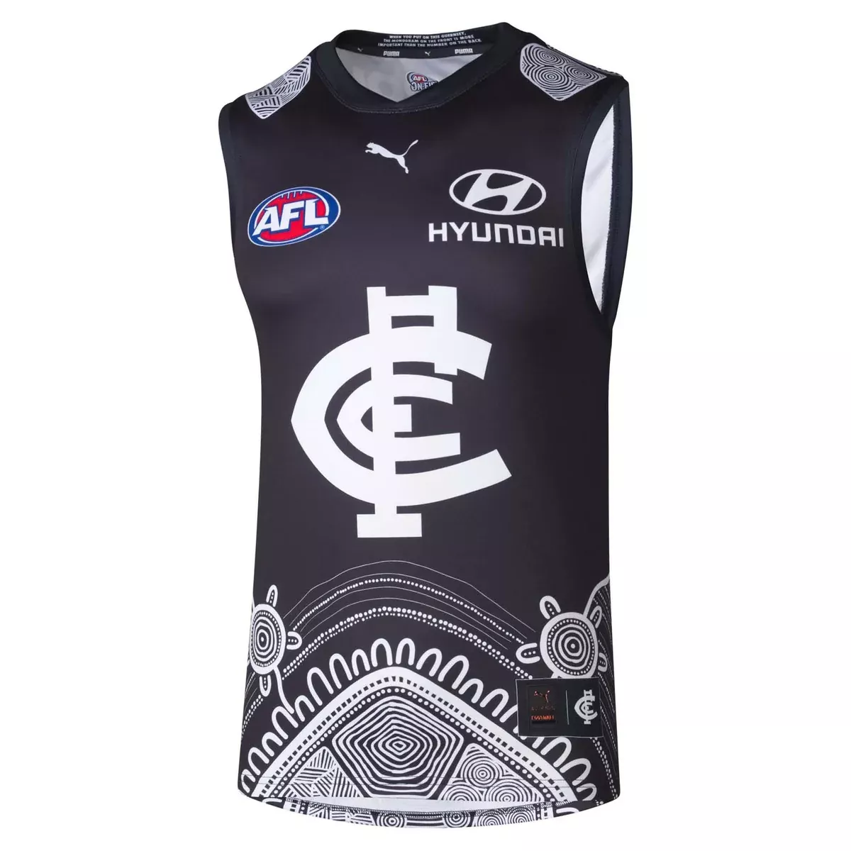 PumaMen's AFL Carlton Blues Football Club 2025 Indigenous Replica Jersey
