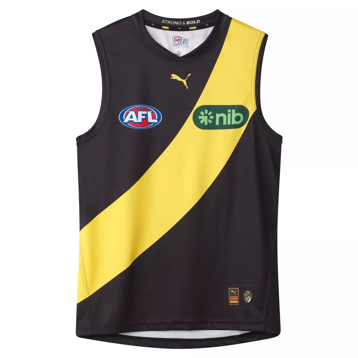 PumaMen's AFL Richmond Tigers Football Club 2025 Home Replica Jersey