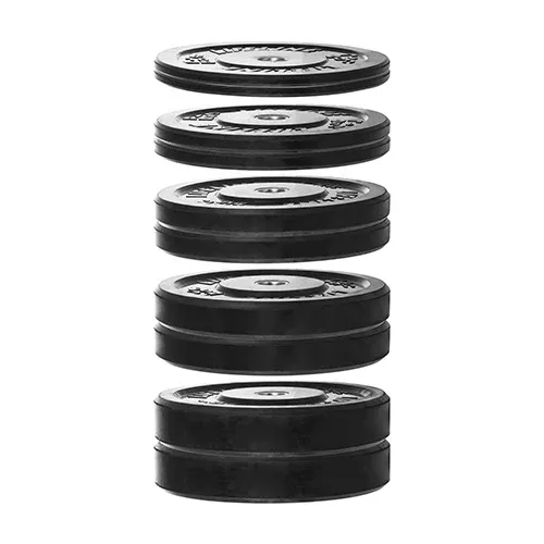 Rubber Olympic Bumper Plates 260lb Set - No Bar
