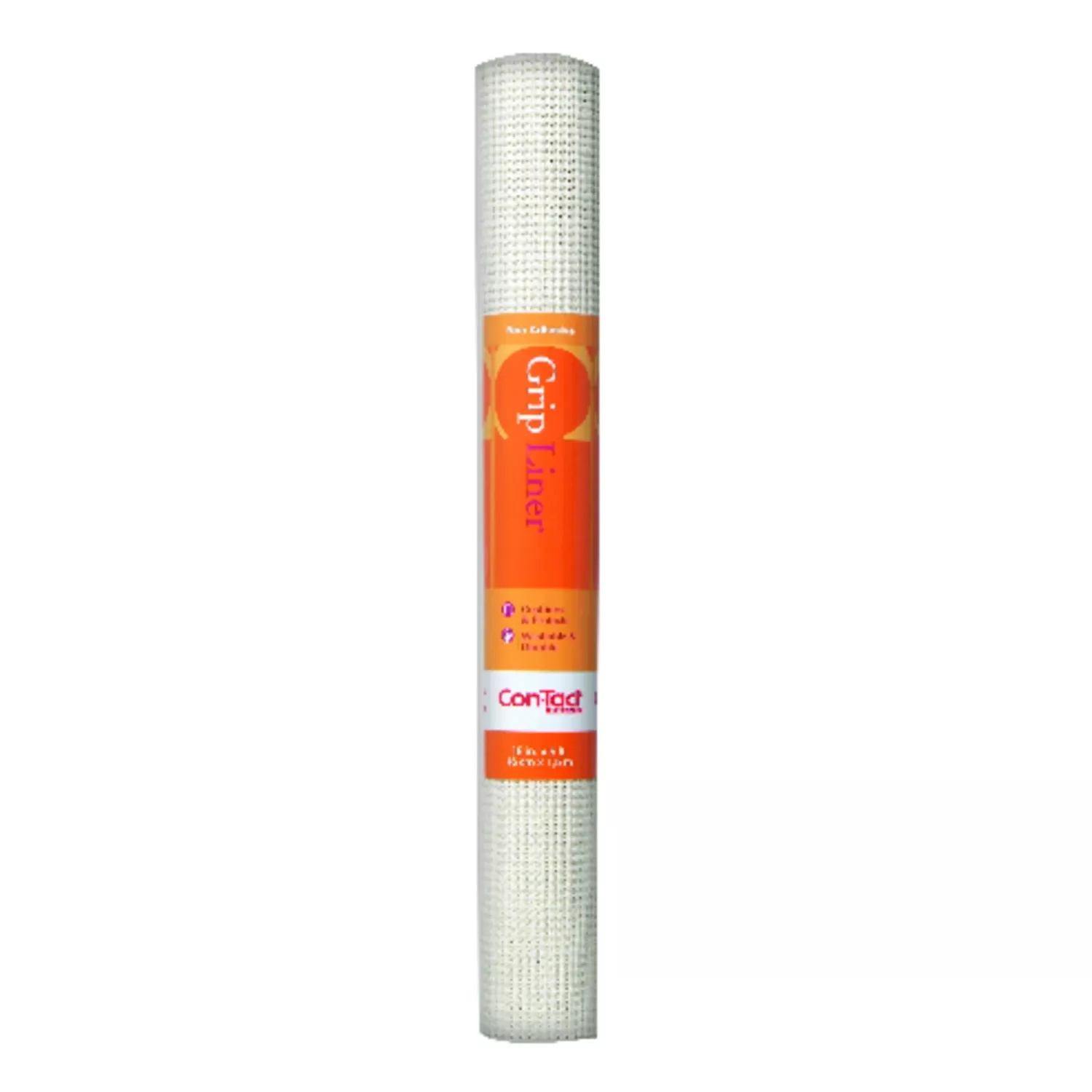 Shelf Liner, Non-adhesive Grip, Beaded, White, 18-in. X 5-ft.