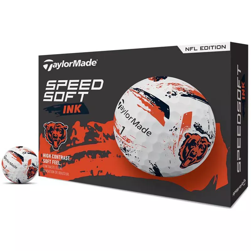 TaylorMade SpeedSoft NFL Ink Golf Balls - Chicago Bears