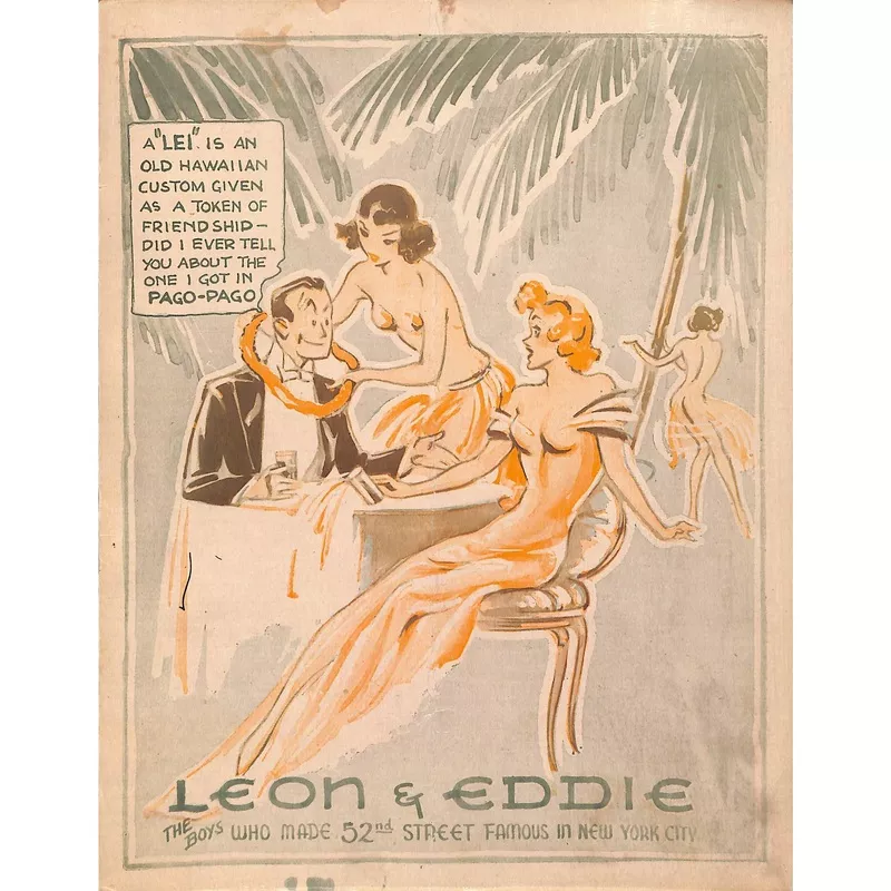 ‘Vintage Leon & Eddie Menu’ (SOLD)