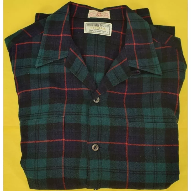 ‘Viyella Tartan Plaid Spt Shirt’ Sz: L 16- 16-1/2