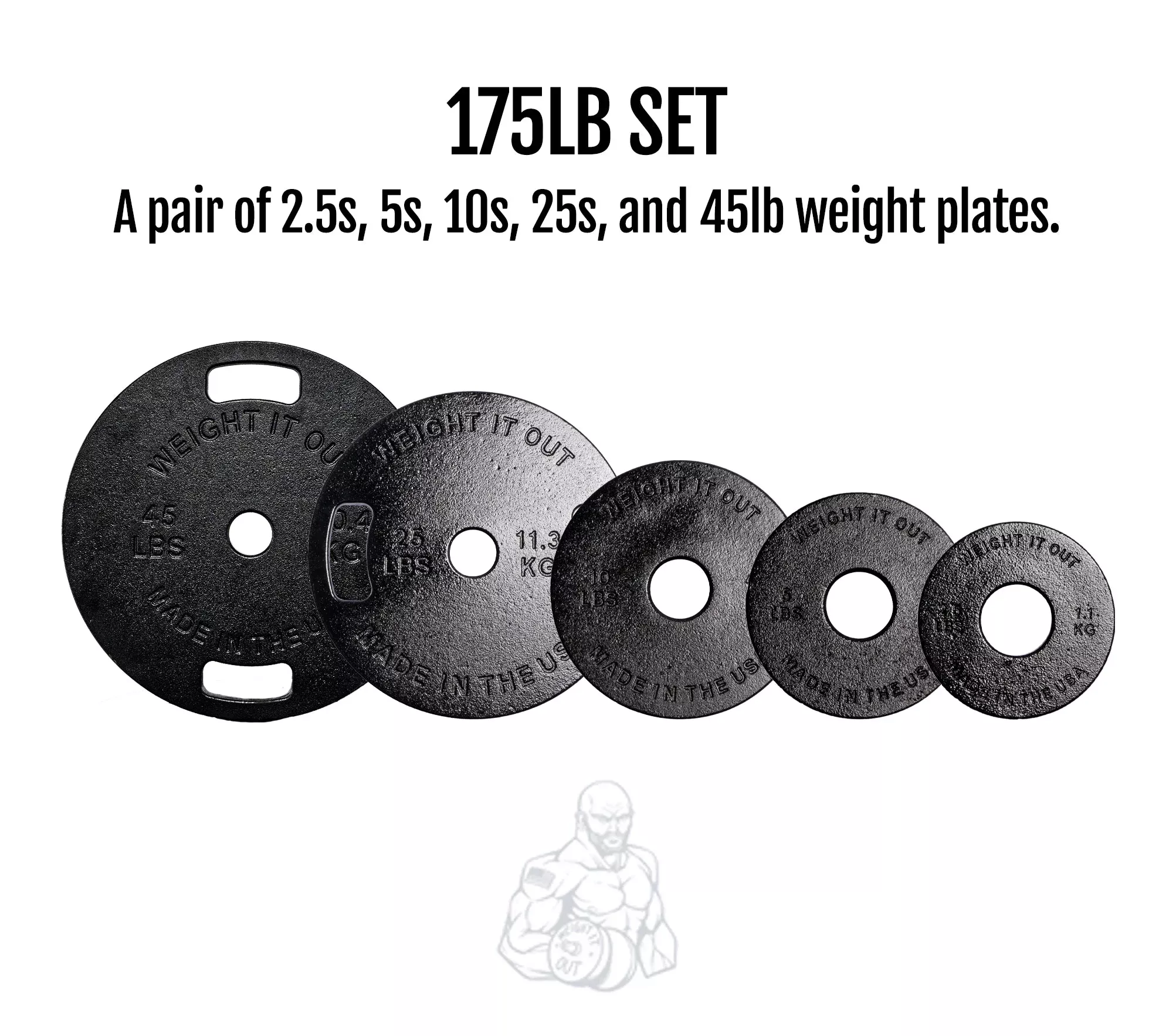 Weight It Out - Cast Iron Machined Weight Plate Sets