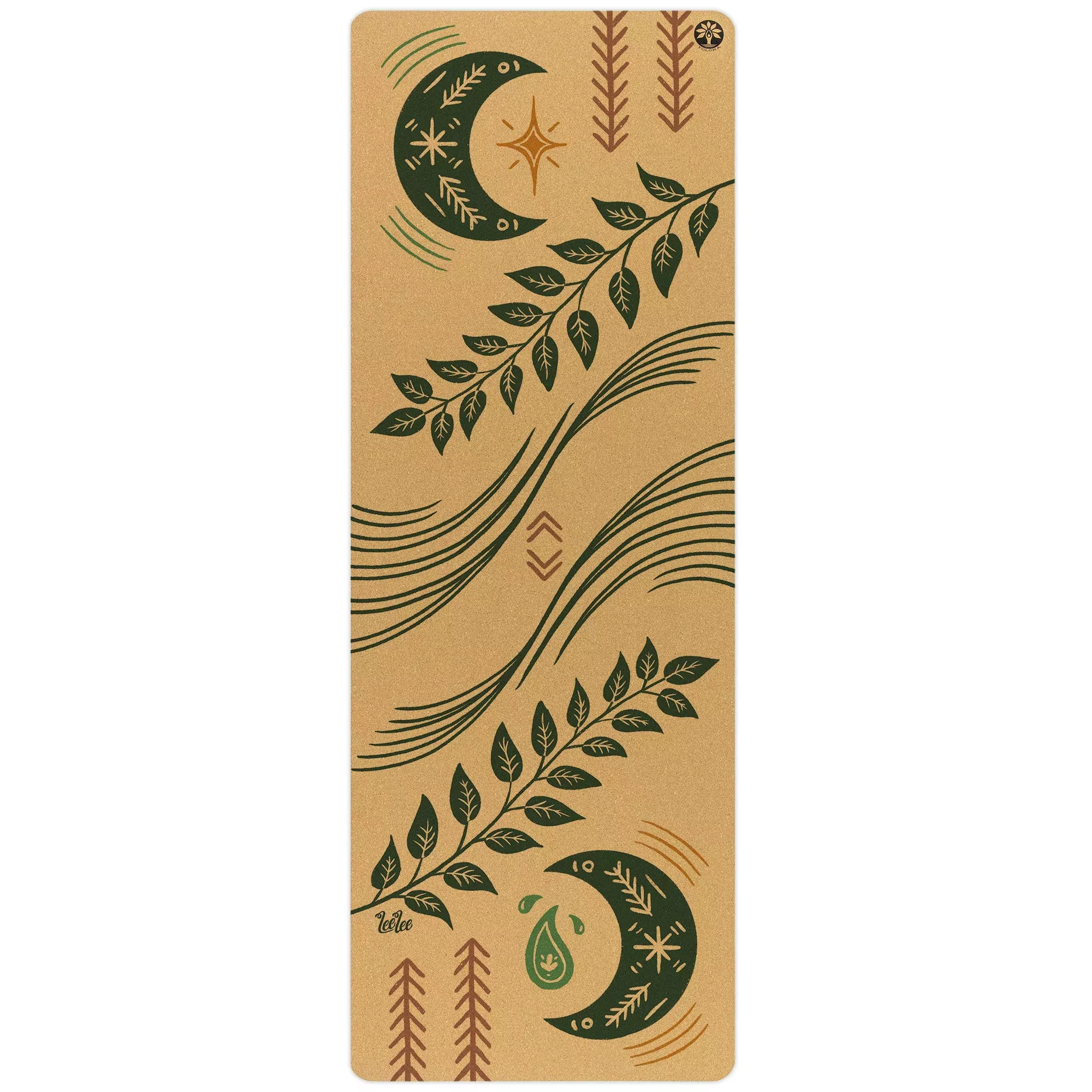 Yoloha Yoga - Inhale Exhale Aura Cork Yoga Mat