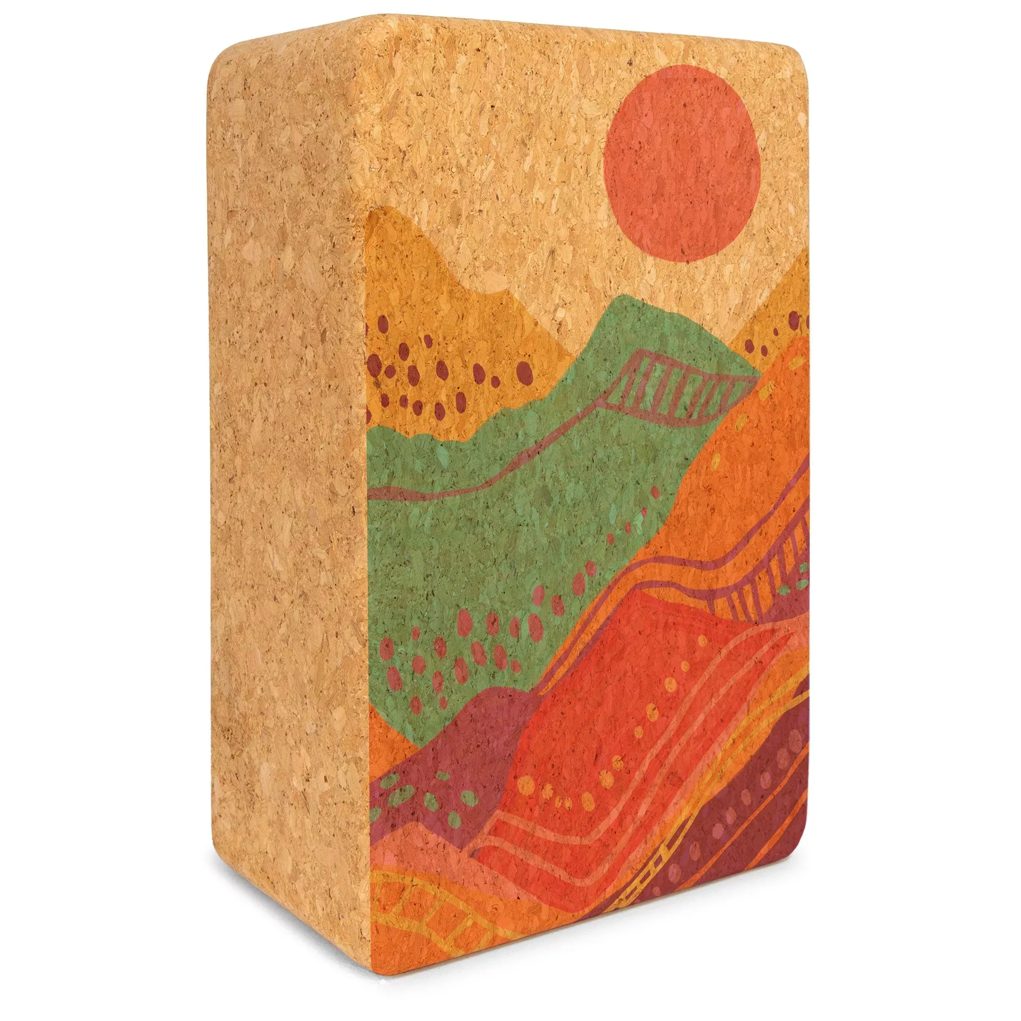 Yoloha Yoga - Spirit Rising Cork Yoga Block