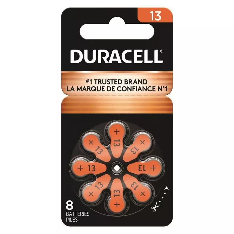 Zinc Air 13 1.5 V Hearing Aid Battery 8 Pk