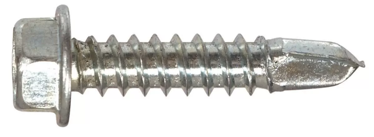 Zinc Hex Washer Head Self Drilling Screws No. 14 X 0.75 In. - 79 Count