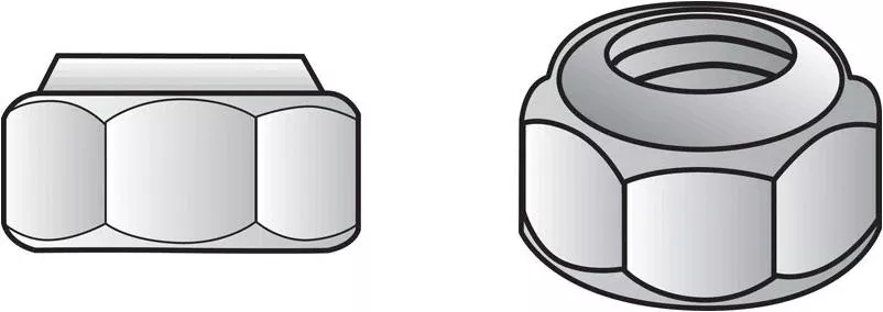 Zinc‑plated 5/16" Sae Nylon Lock Nut – 100‑piece Box