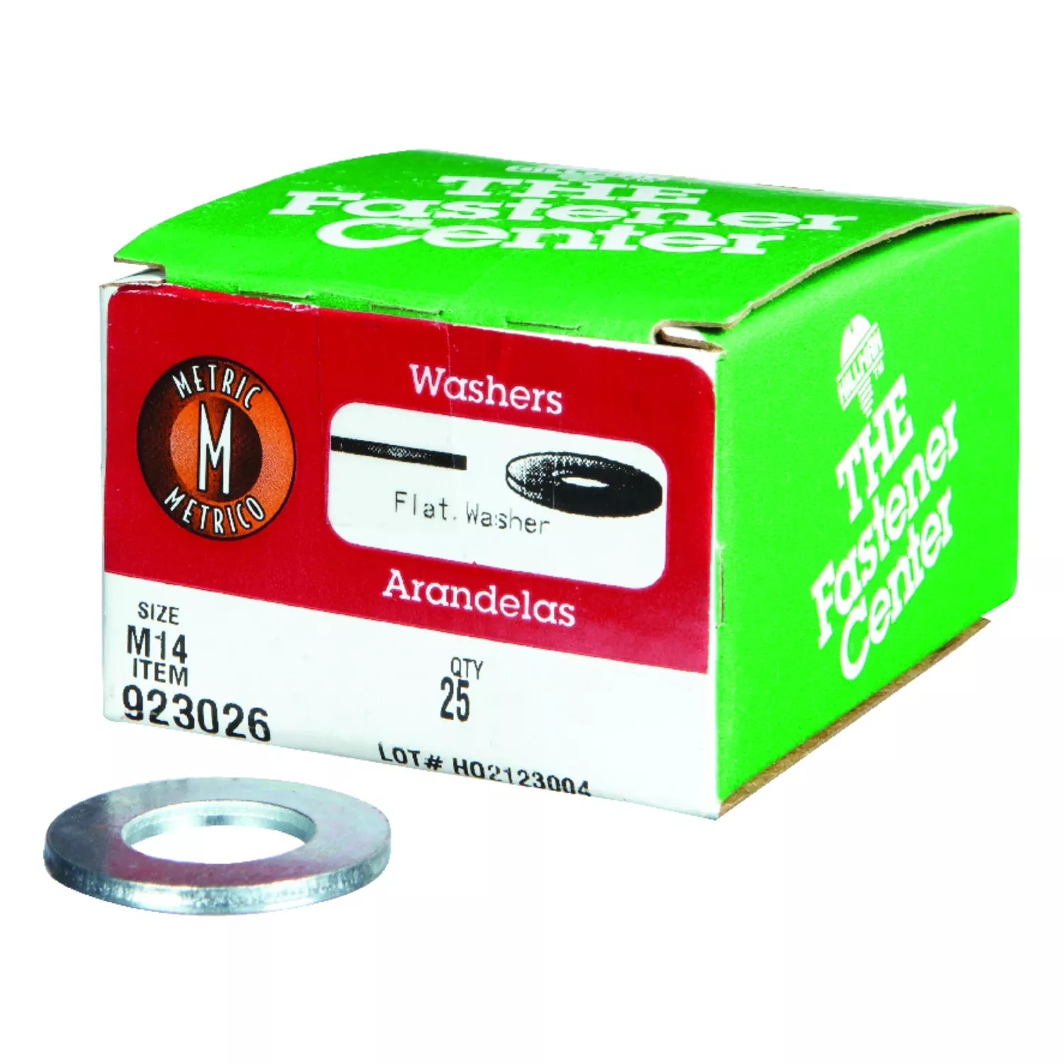 Zinc-plated Steel M14 Mm Flat Washer 25 Pk
