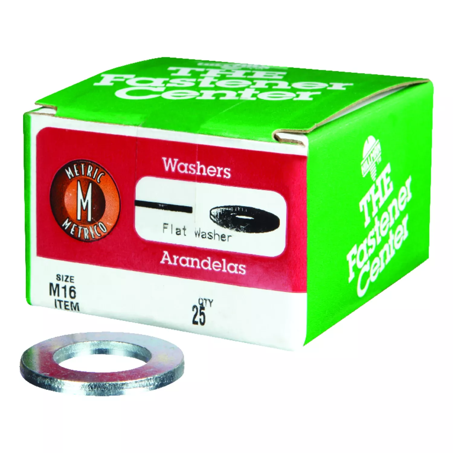 Zinc-plated Steel M16 Mm Flat Washer 25 Pk