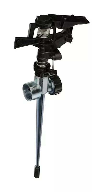 Zinc Spike Base Impulse Sprinkler 6361 Sq Ft 1 Pk