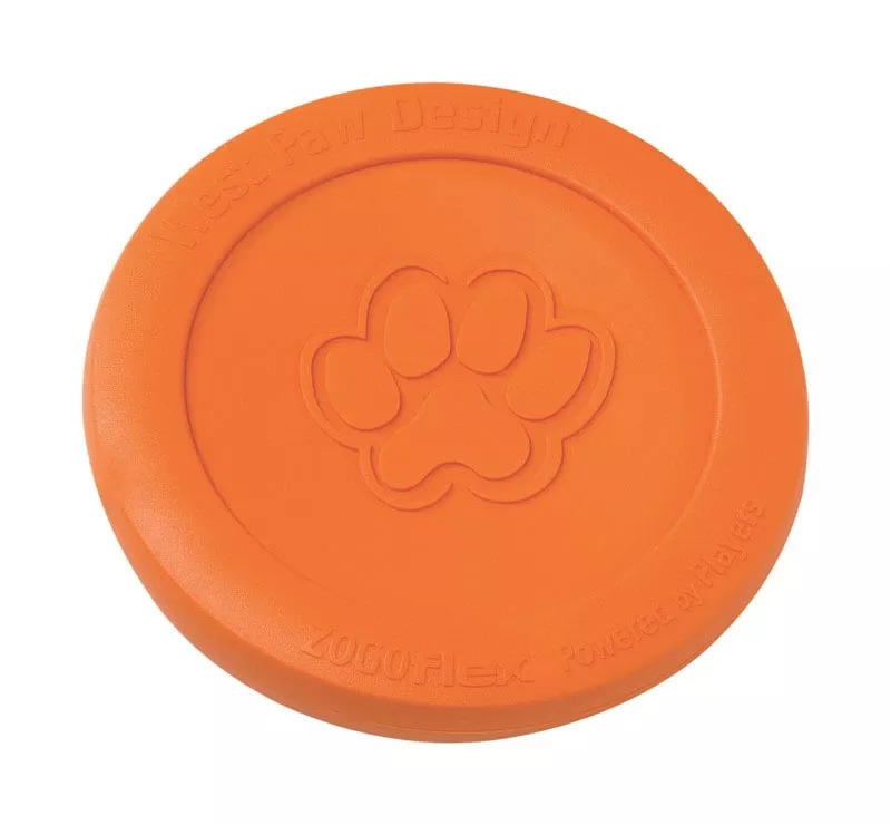 Zogoflex For Dog Orange Plastic Zisc Disc Pet Toy Large 1 Pk