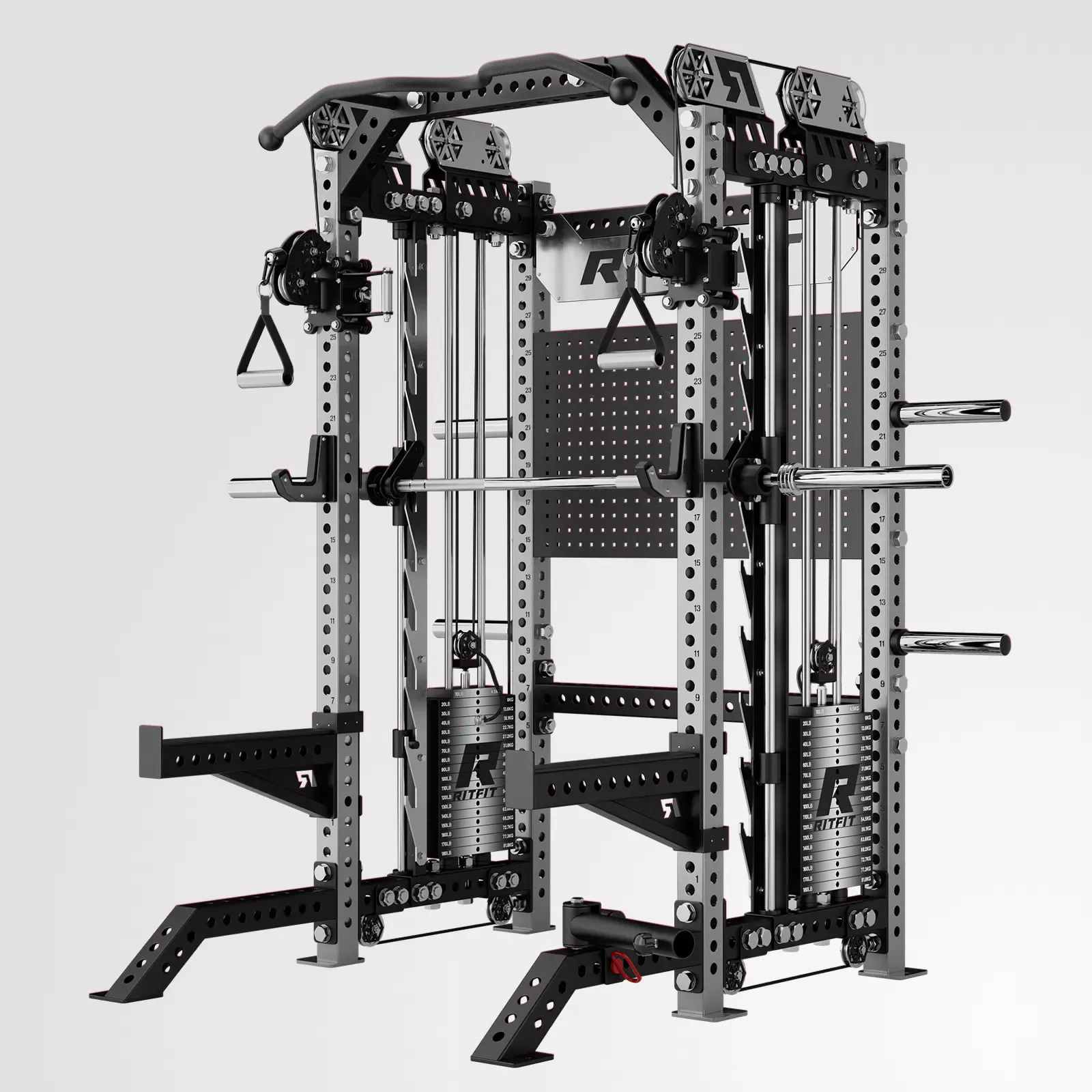 ZoomNew ArrivalRitFit M3 Home Gym Smith Machine with Cable Crossover