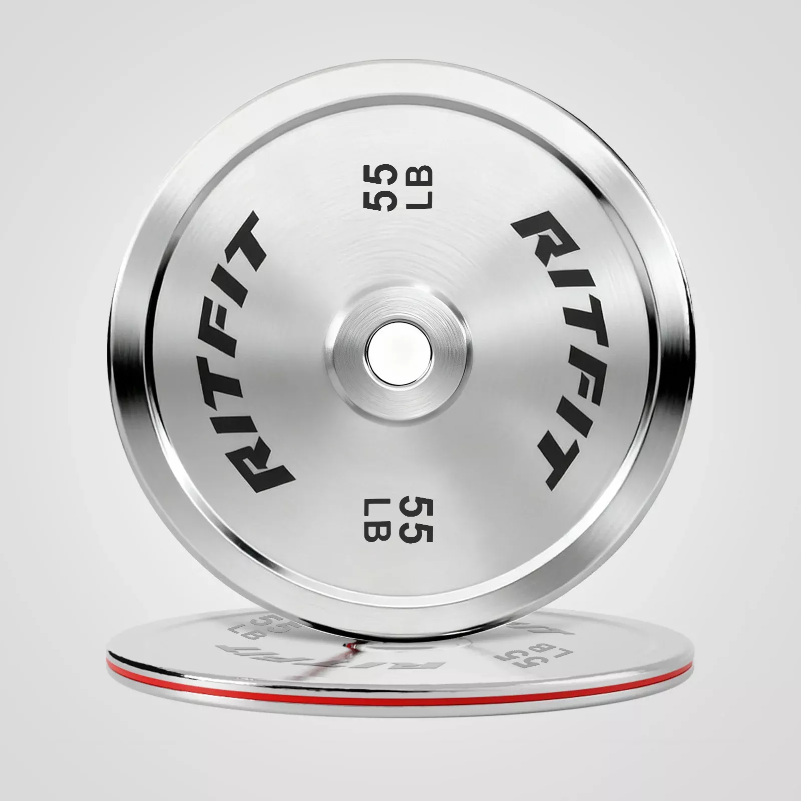 ZoomNew ArrivalRitFit Silver Steel Strip Olympic Plates 2-Inch