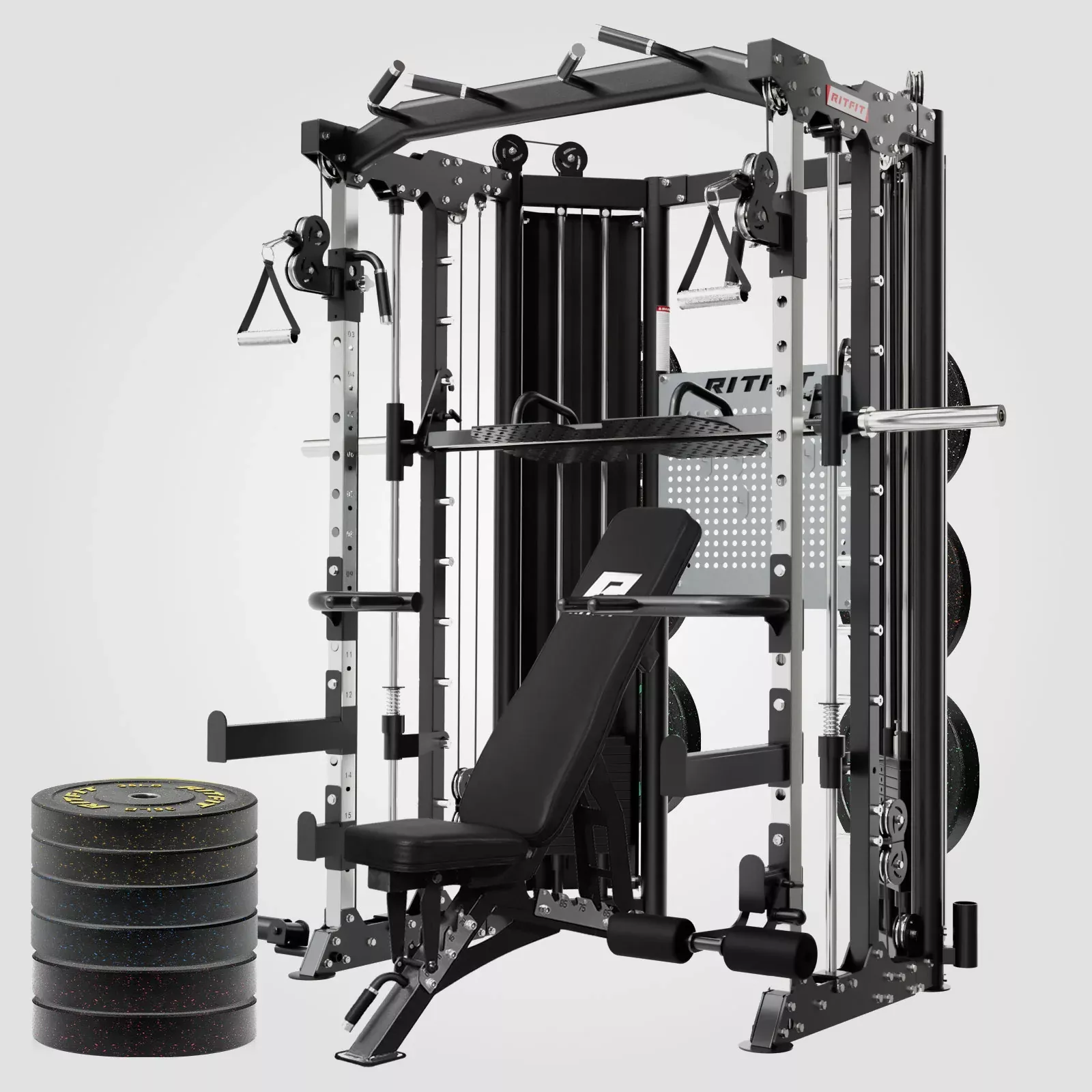 ZoomRitFit BPC06 All-In-One Smith Machine Home Gym Package