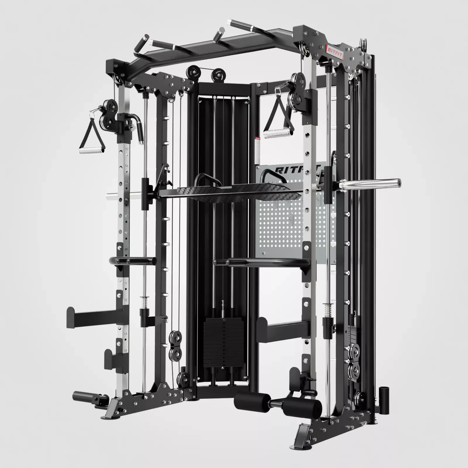 ZoomRitFit BPC06 All-In-One Smith Machine with 286LB Weight Stacks