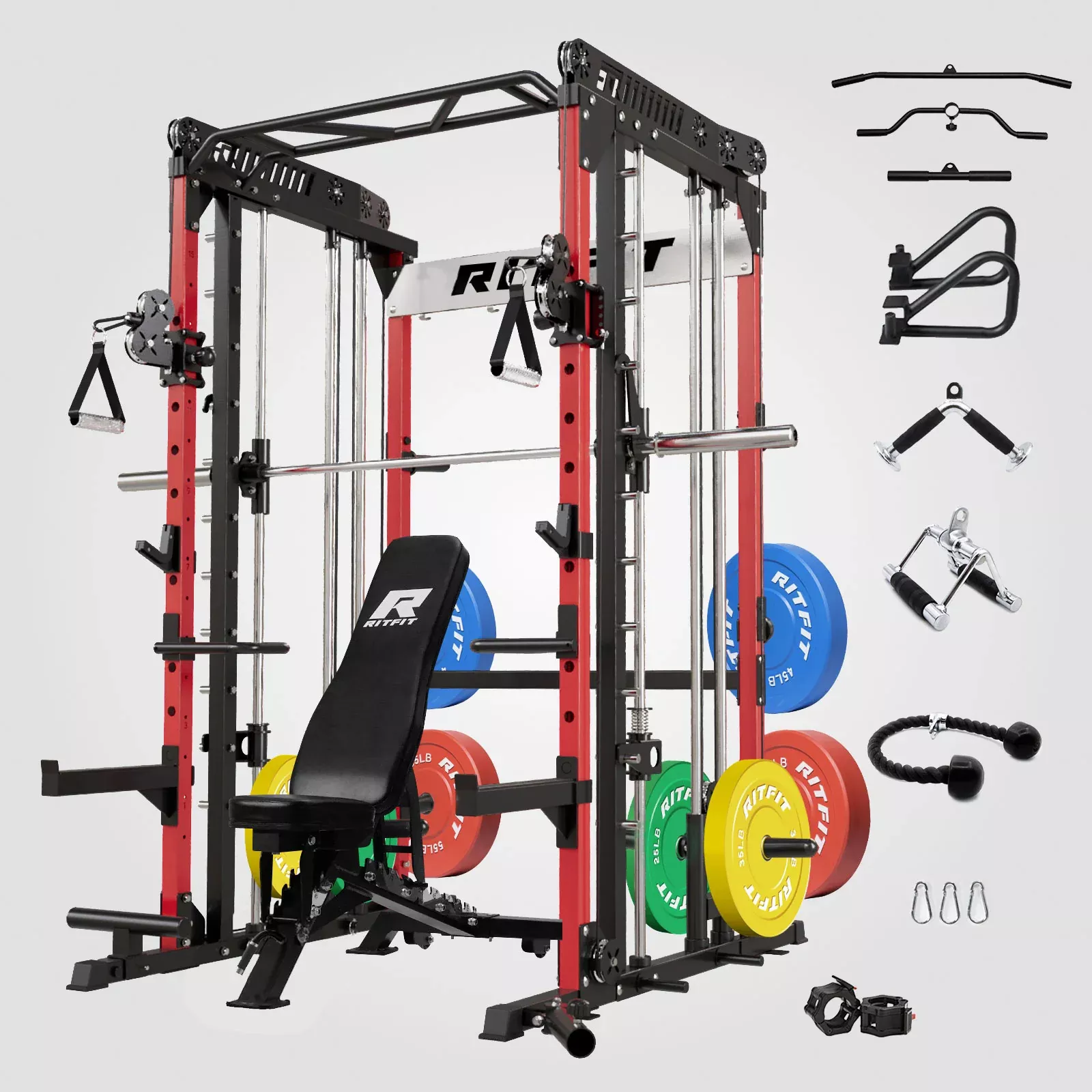 ZoomRitFit M1 PRO Smith Machine Home Gym Package Comprehensive All-In-One Workout System