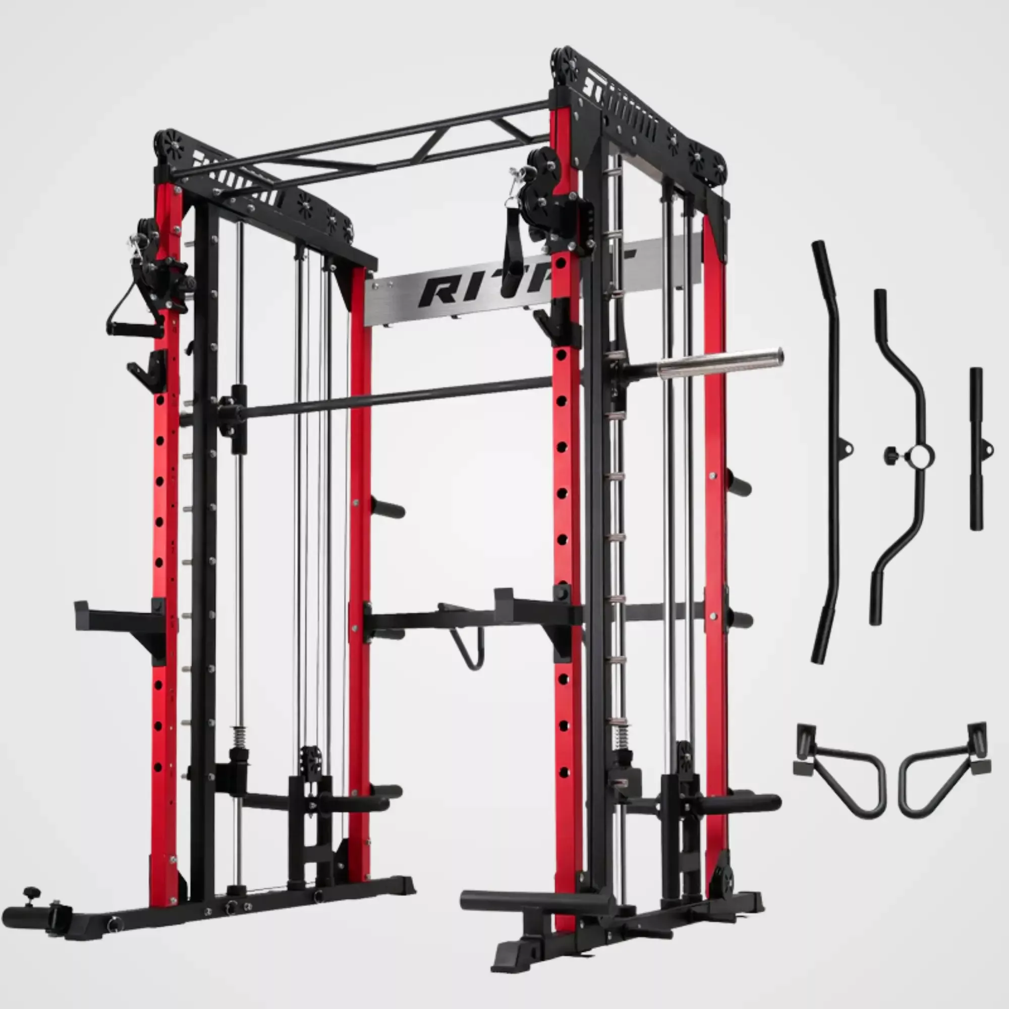 ZoomRitFit M1 Smith Machine with Cable Crossover System for Home Gym