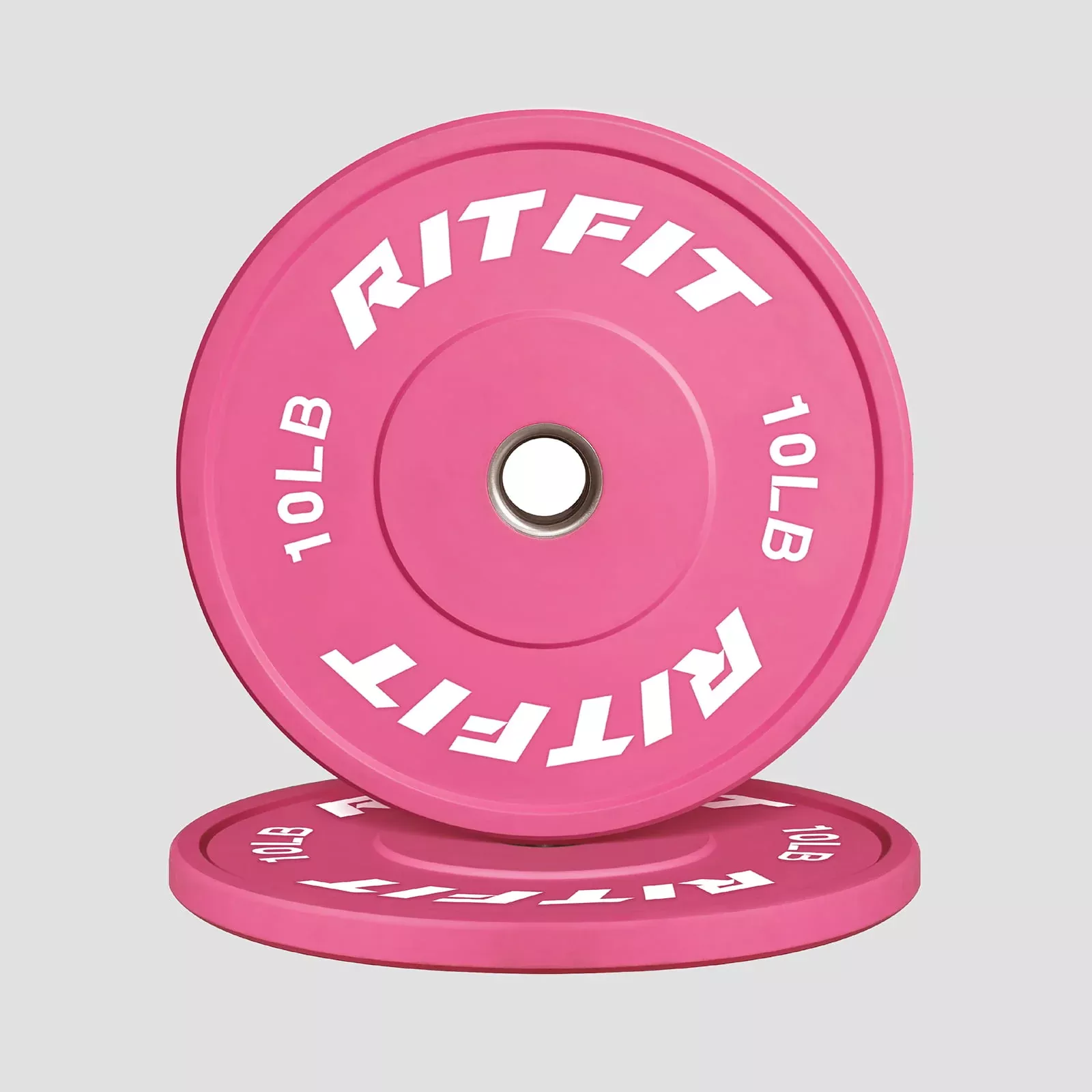 ZoomRitFit Pink Olympic Bumper Weight Plates - 2-Inch